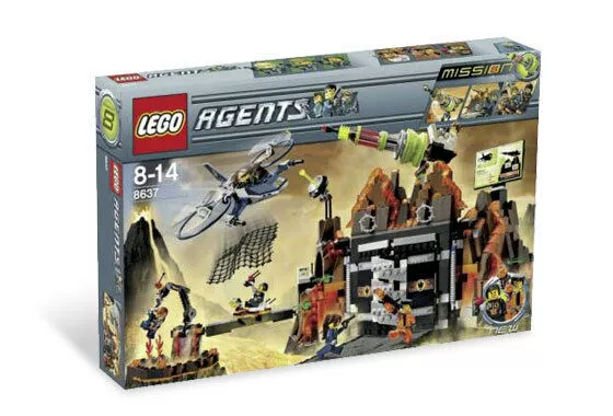 Mua Lego Agent 8637 Mission Volcano Base Lắp ráp Mô hình Ô tô Xếp hình Khối Xây dựng Quà tặng Trẻ em - Khác