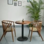 Ghế ăn Bắc Âu Nhật Bản bàn ghế cafe gỗ rắn đơn giản nhà hàng giản dị đơn ghế kết hợp đàm phán sáng tạo đồ nội thất - Bộ đồ nội thất mẫu giường ngủ hiện đại 2020