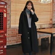 黛 2019 Thu đông 2019 Phiên bản Hàn Quốc của phụ nữ tự trồng áo khoác len thời trang hoang dã cỡ lớn áo len dài phần - Áo Hàn Quốc
