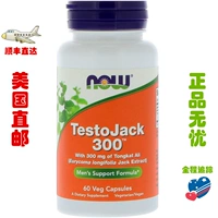 US Now Foods TestoJack 300 Промоутеров тестостерона 60 капсул