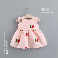 Летнее платье для девочек, юбка, детский наряд маленькой принцессы, жилет, летняя одежда, 0-1-3 лет, в западном стиле