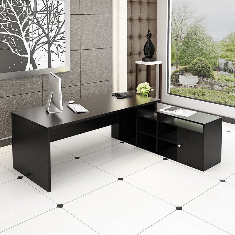 办公桌家具财务单人洽谈个人独立小型办公室摆设大班台