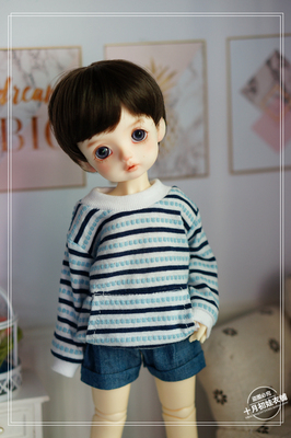 taobao agent Spot blue striped kravine sweater BJD6 points doll clothes Yosdbjd baby dress big six myouimdaa89