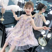 Quần áo bé gái mùa hè mới 2019 trẻ em lớn phiên bản Hàn Quốc của áo vest lưới công chúa nước ngoài - Khác
