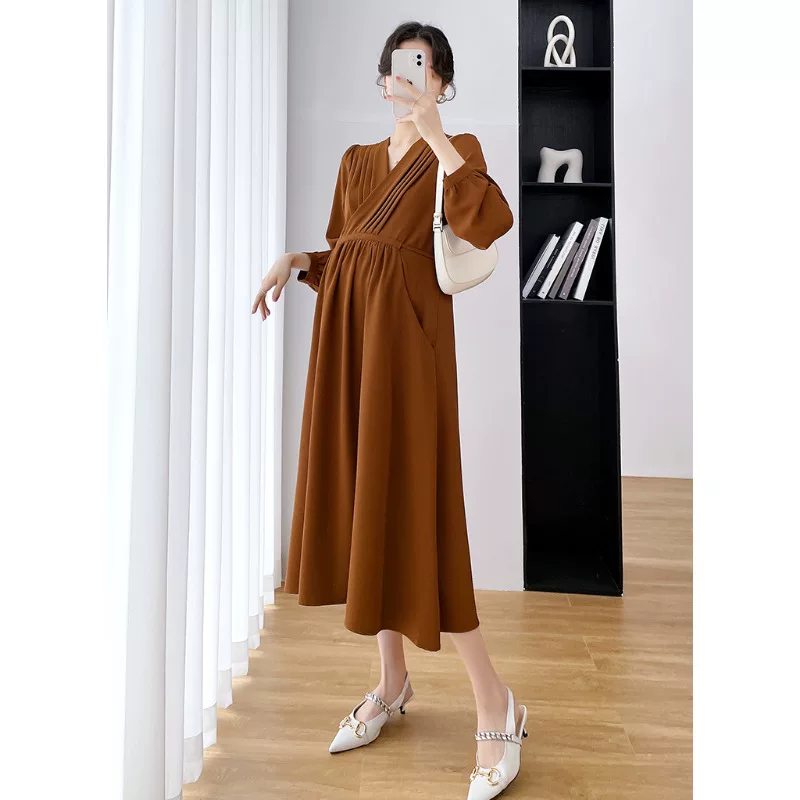 Woolen dress, set, french style, high-quality style