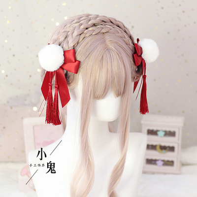 taobao agent Red hair accessory, hairpins with tassels, Chinese style