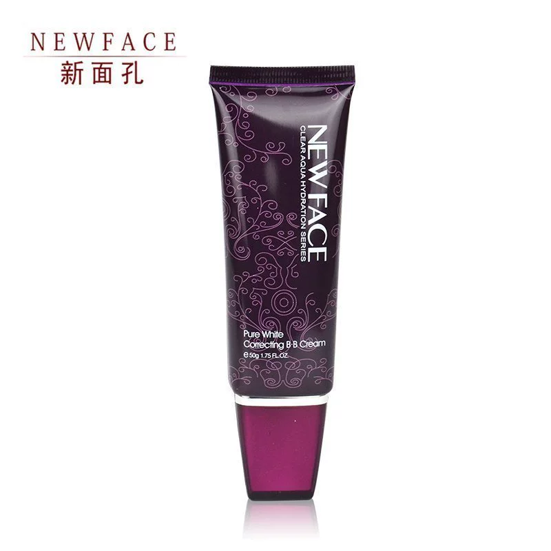 New Face Pure Repair BB Cream 50G dưỡng ẩm dưỡng ẩm che khuyết điểm cách ly sửa đổi tông màu da chính hãng - Kem BB