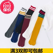 Vớ cotton cho bé mùa xuân và mùa thu mỏng phần 0-3-5 tuổi Trẻ sơ sinh trẻ sơ sinh ống dài qua đầu gối bé trai và bé gái - Vớ