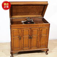 Виниловый проигрыватель 百年古董怀旧老式唱机 落地式柜机garrard手摇留声机黑胶唱片机