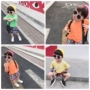 Quần áo trẻ em Komori có độ co giãn cao kẹo màu áo thun mùa hè mới cho nam thời trang trẻ em hoang dã tay ngắn - Áo thun ao thun dai tay be gai