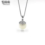 Детский сувенир, подвеска, ожерелье ручной работы, четырехлистный клевер, серебро 925 пробы, делается под заказ