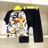 Детская пижама, штаны, семейный стиль, детская одежда, короткий рукав