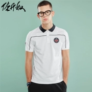 Giordano Polo nam thêu chương vải thun đính cườm tay áo ngắn tay ngắn POLO93018322 - Polo