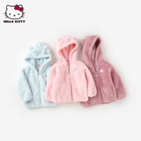 Hello kitty, осенняя милая удерживающая тепло детская толстовка с капюшоном, 1-5 лет