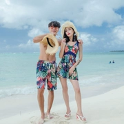 Áo tắm nhiệt đới chia đôi áo tắm Cặp đôi che bụng Nhà vệ sinh mỏng Váy Chia tách bảo thủ Boxer Bãi biển kỳ nghỉ Đồ bơi - Vài đồ bơi