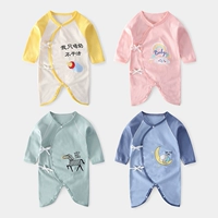 Детская хлопковая куртка для новорожденных, демисезонная одежда, детское боди, 0-3 мес.