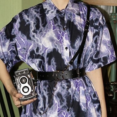 taobao agent Belt, metal bag strap, chain, classic suit jacket, punk style