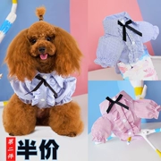 Teddy quần áo mùa hè phần mỏng công chúa gấu Bmeibi người yêu gấu nhỏ con chó cưng mùa xuân và quần áo mùa hè - Quần áo & phụ kiện thú cưng