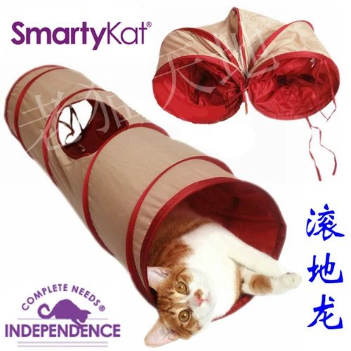 Smartykat Magic Cat Channel Cat Tunnel Rolling Totoro, Dongop, собака, складной и расширяющийся канал