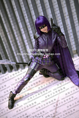 taobao agent Hit Bian Super Killing Girl Hit Girl Cosplay clothing customized with a buyer back to the picture!