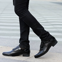 Мужской трендовый модный классический костюм в английском стиле с заостренным носом для кожаной обуви, обувь для отдыха, в британском стиле