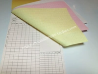 Согласно столу, листы простыней, документы на фабрику одежды, листы одежды, чтобы сделать одиночную трехобменную углеродную бумагу без углеродной бумаги