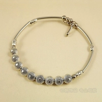 Trang sức phong cách quốc gia sỉ Tây Tạng vòng tay bạc nữ trang sức retro vòng tay Valentine quà tặng chuyển nhượng 5088 ngọc hồng lựu