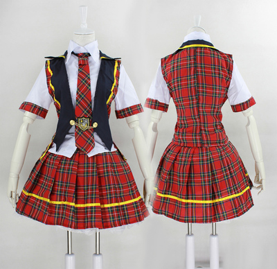 taobao agent Japanese popular idol AKB48 combination with long -sleeved student uniform student clothes anime performance clothes stage/