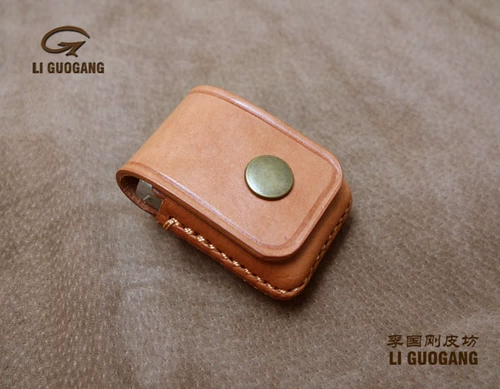 Кожаная кожаная кожа Zippo Fire Machine Set Zippo Fire Machine Sag [Li Guogang Pi Fang]