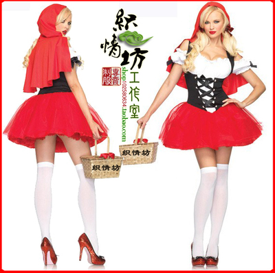 taobao agent Little Red Riding Hood, clothing, uniform, suit, halloween