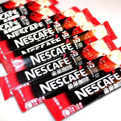 包邮Nestle雀巢咖啡1+2原味蓝山特浓咖啡速溶提神咖啡粉15克x20条