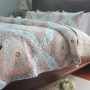 Dệt 帛 American cung điện gió quilting là ba mảnh quilted giường che đôi điều hòa không khí được bao phủ bởi mùa hè mát chăn thảm giường ngủ