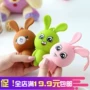 Bunny phim hoạt hình silicone túi chìa khóa nữ dễ thương nhỏ sáng tạo kéo kẹo màu túi keychain vật liệu mềm ví nữ dễ thương