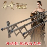 За пределами балконной телескопической сушильной стойки двусторонний стент на открытом воздухе складывающаяся сушилка на открытое солнце, высушивающий стержень