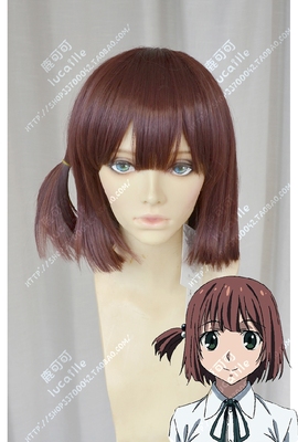 taobao agent Taboo spell, one of the peach coffee red special braid bobo head anime cosplay wig