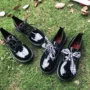 Mùa hè 2018 mới đầu tròn quai thấp gót quai trượt cổ điển Anh thấp thấp để giúp thô với giày nữ sinh viên giày dior chính hãng