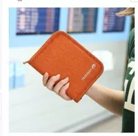Универсальная сумка для путешествий, маленькая сумка клатч, оранжевая сумка для паспорта
