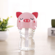 máy phun sương siêu âm Cartoon USB độ ẩm Dễ thương nắp chai nước độ ẩm không khí Nước rò rỉ xe hơi văn phòng nhà Mute máy tạo độ ẩm cho bé