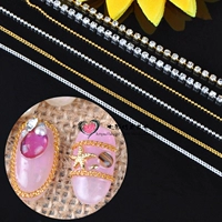Цепь для маникюра, круглый мобильный телефон, разноцветное ювелирное украшение, золото и серебро, в стиле панк