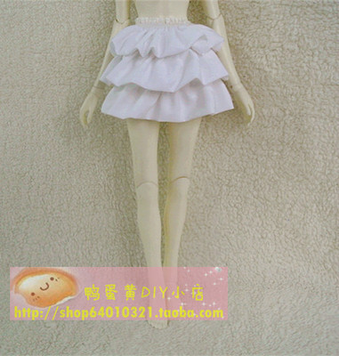 taobao agent Doll, white clothing, universal mini-skirt, scale 1:3, scale 1:4