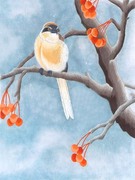 Su thêu thêu DIY kit người mới bắt đầu handmade sơn trang trí với mũi khâu hoa và chim 30 * 40 CM