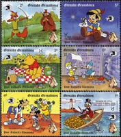 Green Nada Disney Cartoon Stamp Disney Classic Animation Story 6 Новая подлинная!