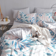 Bắc âu đơn giản cotton giường đôi cung cấp bốn bộ cotton Hàn Quốc sinh viên tươi nhỏ ba bộ giường 笠
