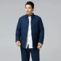 [Youlian charm] phong cách Trung Quốc crane crane vest dày chần dài vest áo khoác không tay áo bông shop đồ nam đẹp