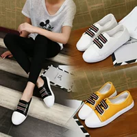 Hàn quốc phiên bản của thoáng khí một bàn đạp lười biếng giày phẳng mùa hè 2018 mới giày thường thấp để giúp giày vải giày đơn phụ nữ shop giay dep