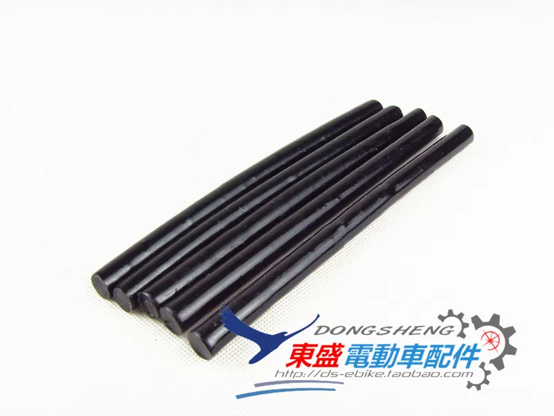 Электромобиль с аксессуарами, черный клеевой стержень, 10 мм