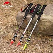 NH đầu tiên tuyết carbon hợp kim nhôm telescopic 3 phần khóa trekking cực siêu nhẹ mía leo núi ngoài trời mía leo stick