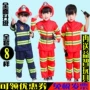 Firefighter trang phục trẻ em vai trò chơi hiệu suất thiết lập kinh nghiệm chuyên nghiệp Sam trang phục dịch vụ đặc biệt thời trang bé gái
