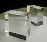 Прозрачный стеклянный серебряный матовый ткань для полировки, делается под заказ, 50mm, волнообразный узор