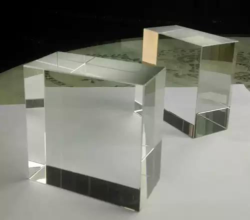 Прозрачный стеклянный серебряный матовый ткань для полировки, делается под заказ, 50mm